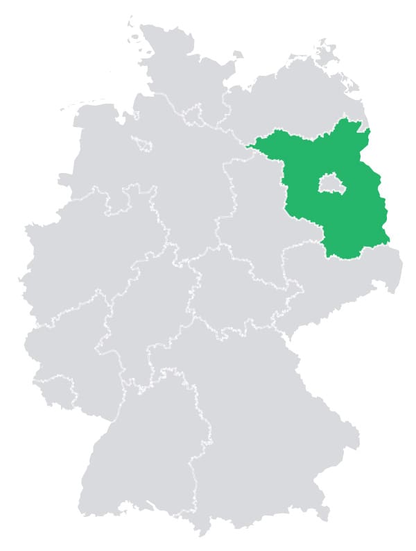 Karte von Brandenburg – Autoankauf in Brandenburg