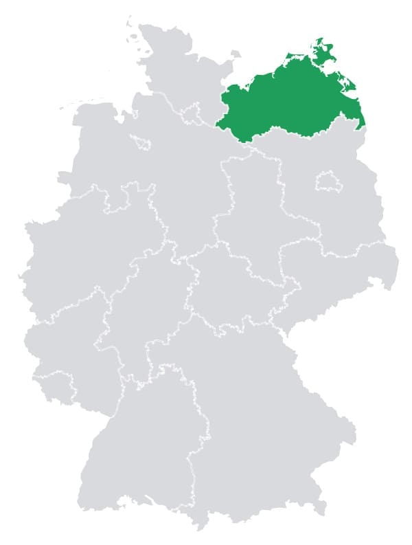 Karte von Mecklenburg-Vorpommern – Autoankauf in Mecklenburg-Vorpommern
